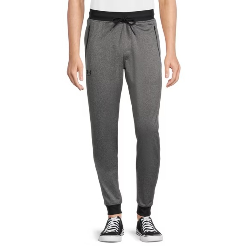 Under Armour Mens Sportstyle Tricot Joggers Carbon Heather Black S 1290261-090